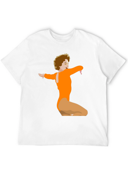 Retro Dance Graphic Tee - Black