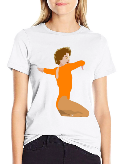 Retro Dance Graphic Tee - Black