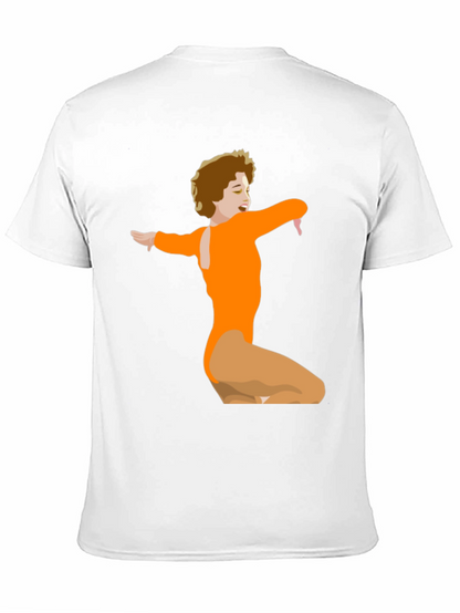 Retro Dance Graphic Tee - Black