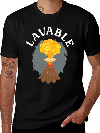 LAVABLE Volcano Eruption Graphic T-Shirt