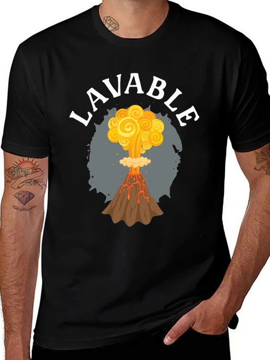 LAVABLE Volcano Eruption Graphic T-Shirt