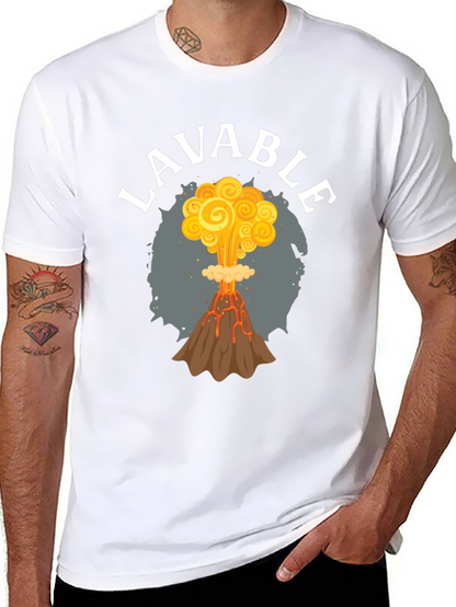 LAVABLE Volcano Eruption Graphic T-Shirt
