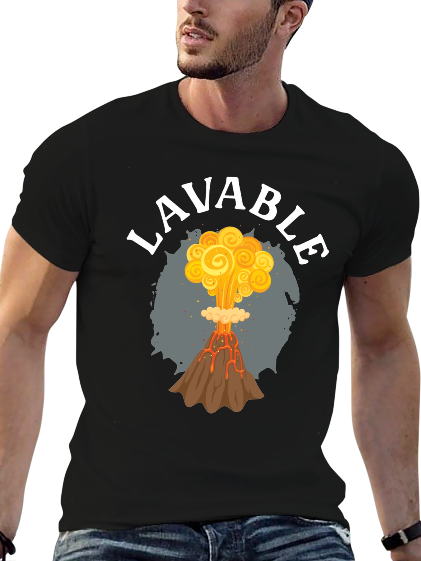 LAVABLE Volcano Eruption Graphic T-Shirt