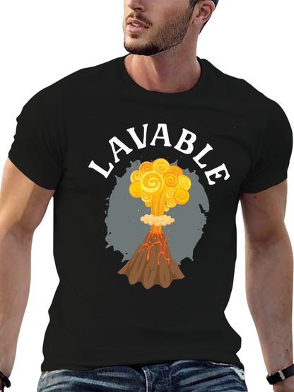 LAVABLE Volcano Eruption Graphic T-Shirt