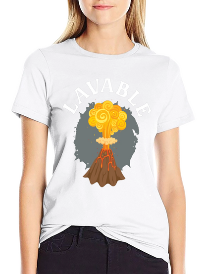 LAVABLE Volcano Eruption Graphic T-Shirt