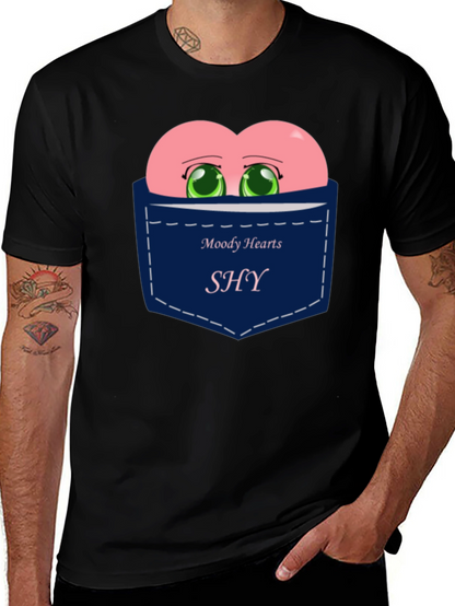 Moody Hearts SHY Pocket Graphic Tee - Black