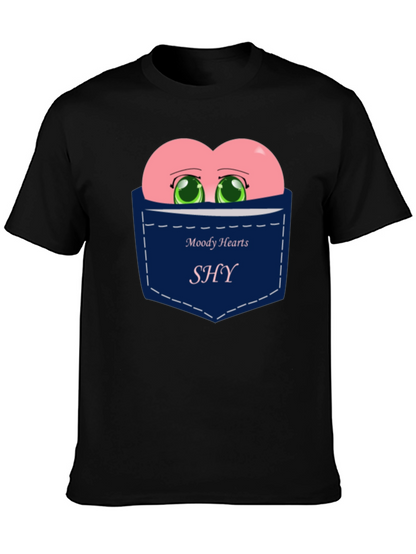 Moody Hearts SHY Pocket Graphic Tee - Black