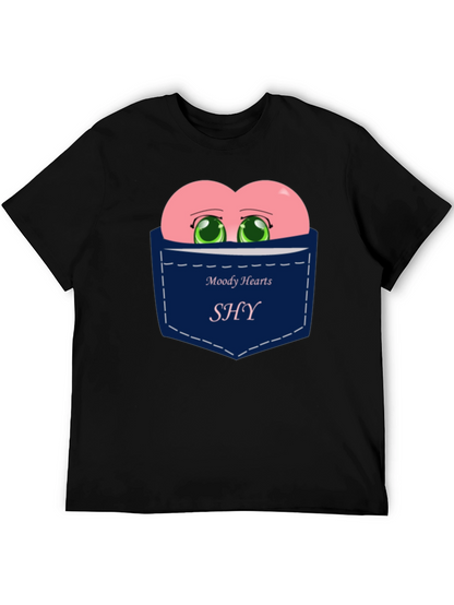 Moody Hearts SHY Pocket Graphic Tee - Black