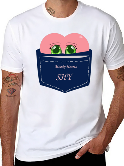 Moody Hearts SHY Pocket Graphic Tee - Black