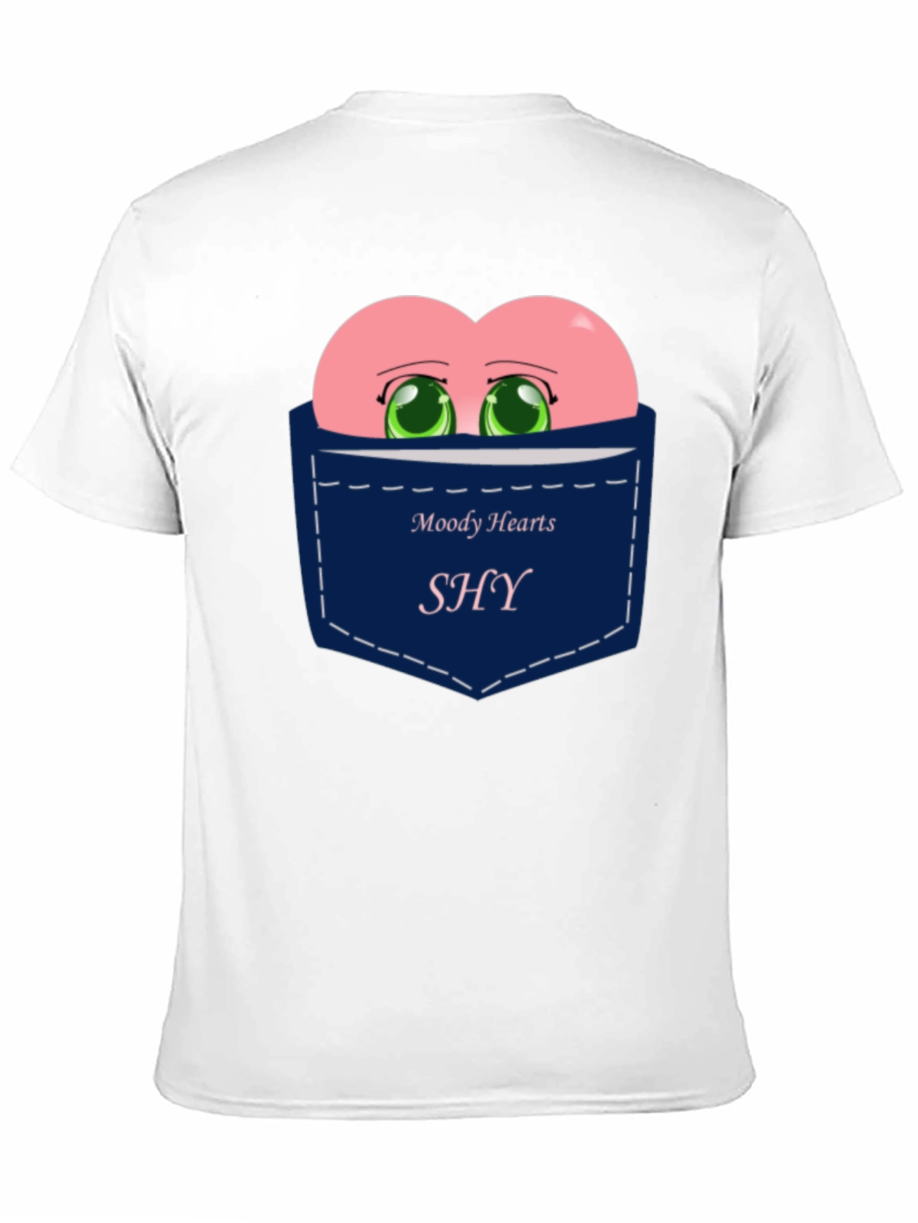 Moody Hearts SHY Pocket Graphic Tee - Black