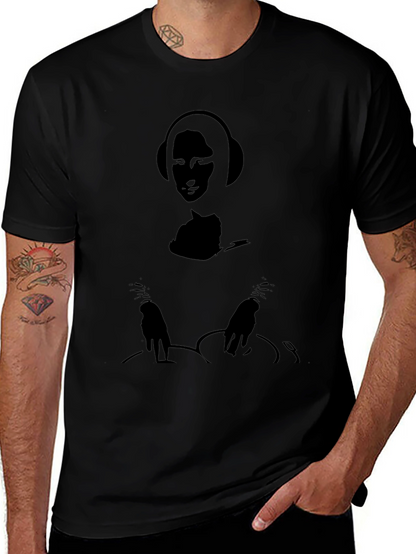 DJ Mona Lisa Black Graphic Tee