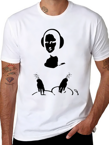 DJ Mona Lisa Black Graphic Tee