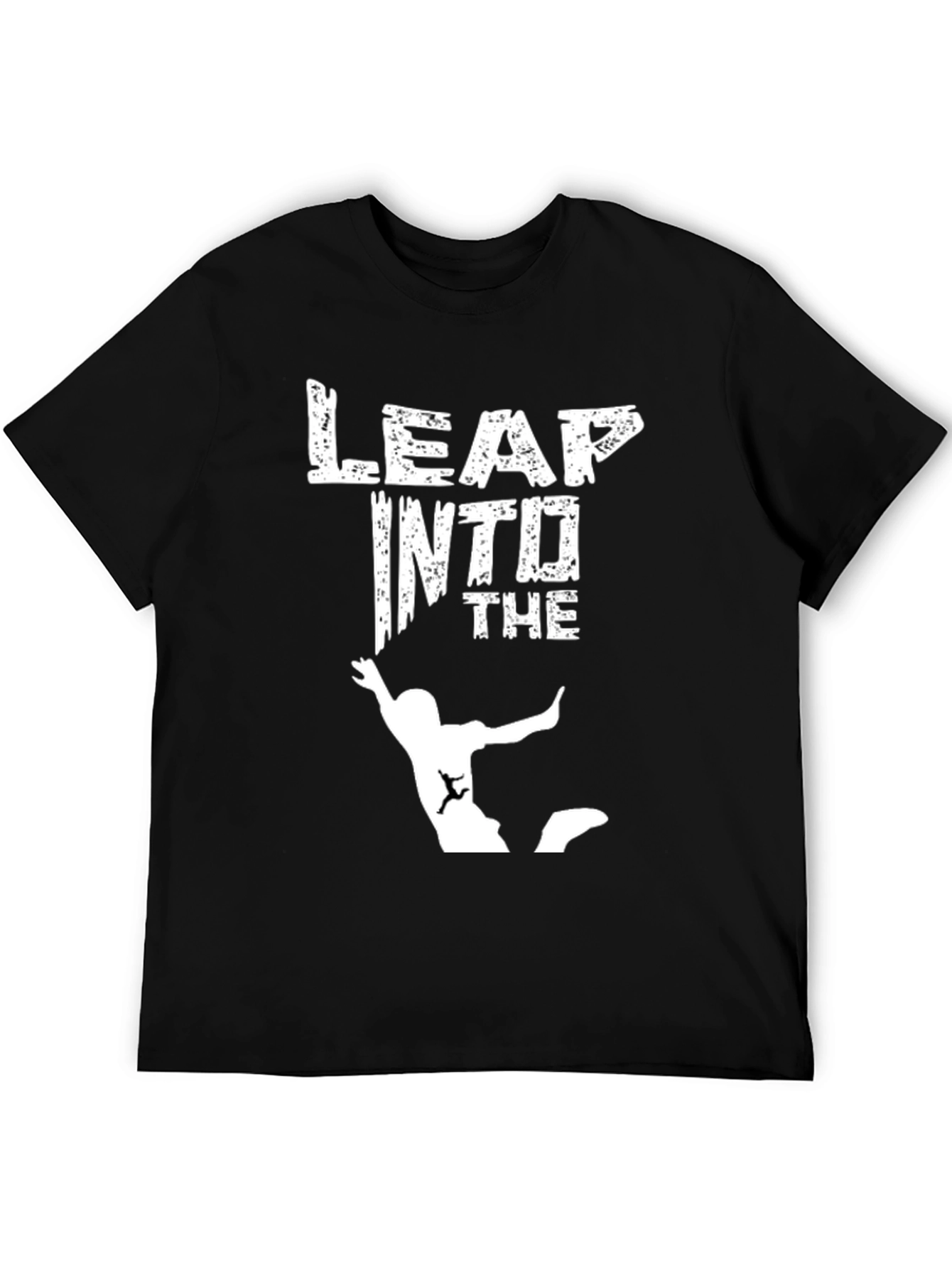 Leap Into The Abyss Graphic Tee - Adventure Ready!