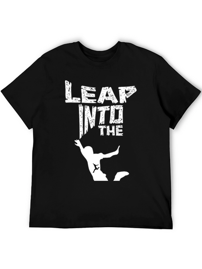 Leap Into The Abyss Graphic Tee - Adventure Ready!