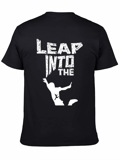 Leap Into The Abyss Graphic Tee - Adventure Ready!