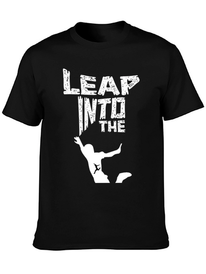 Leap Into The Abyss Graphic Tee - Adventure Ready!