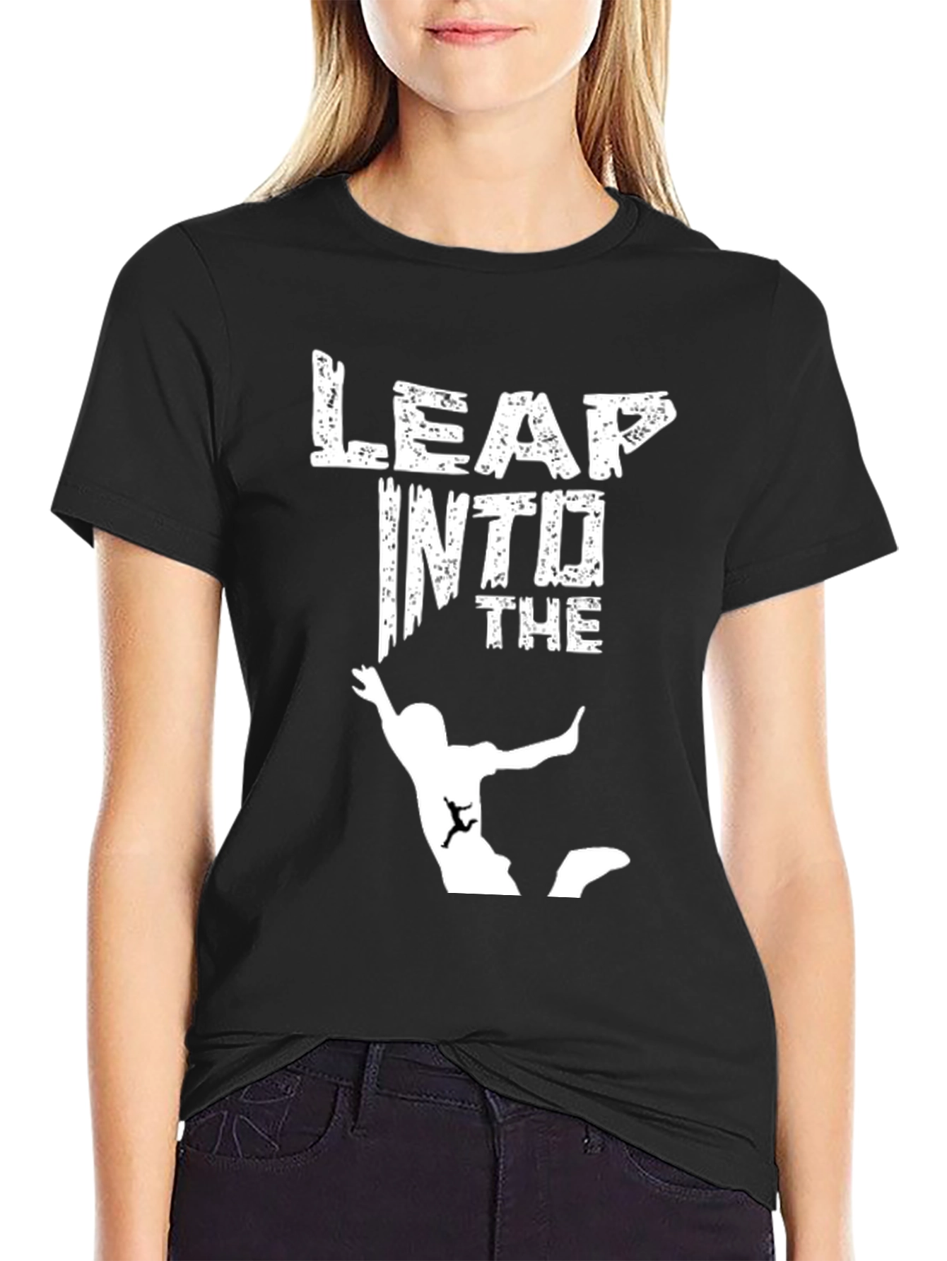 Leap Into The Abyss Graphic Tee - Adventure Ready!