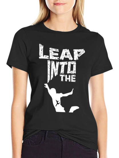 Leap Into The Abyss Graphic Tee - Adventure Ready!