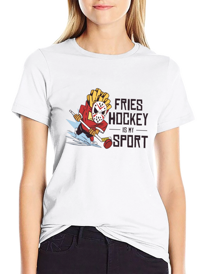Fries Hockey Sport T-Shirt