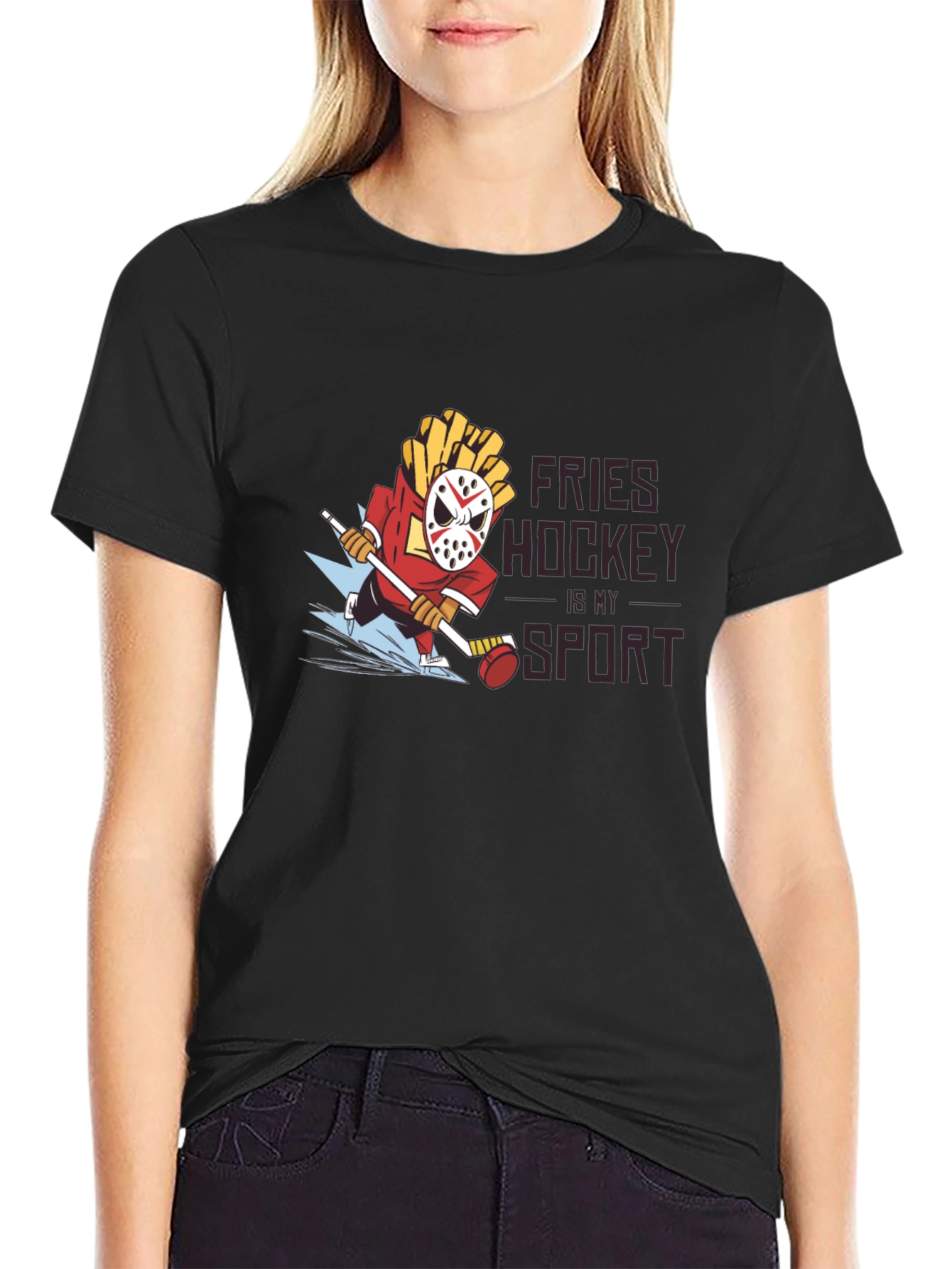 Fries Hockey Sport T-Shirt