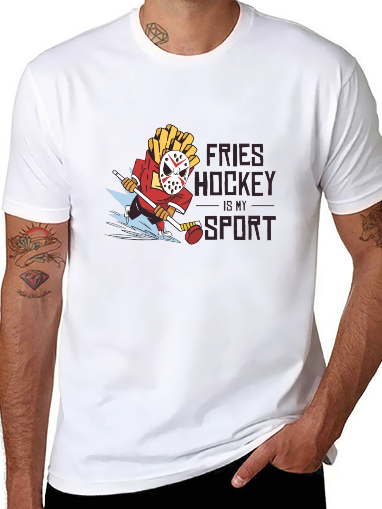Fries Hockey Sport T-Shirt