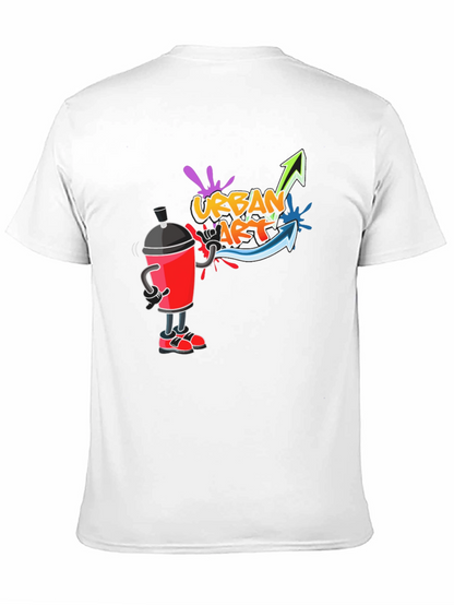 Urban Art T-Shirt - Black Crew Neck Graphic Tee
