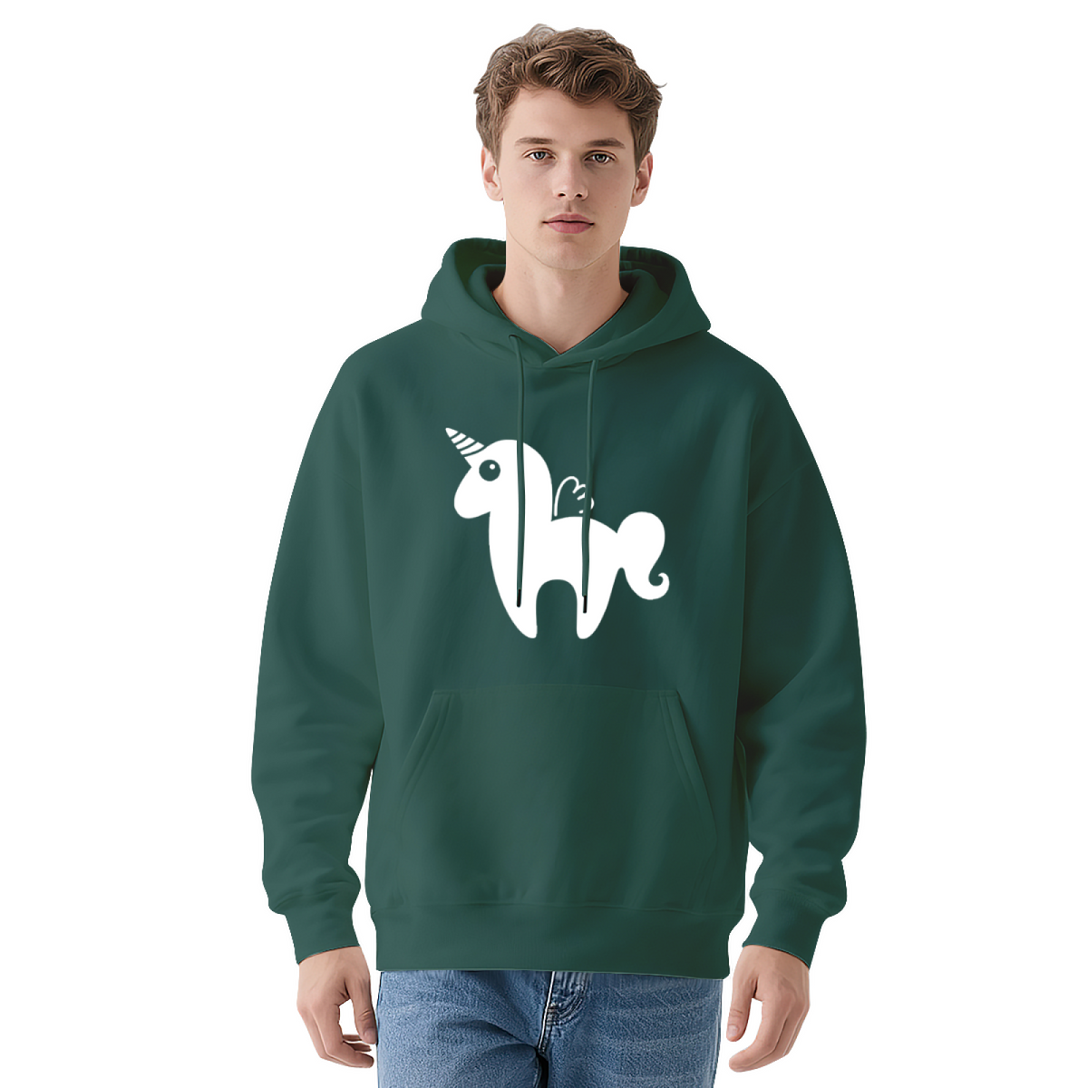 Forest Green Unicorn Hoodie