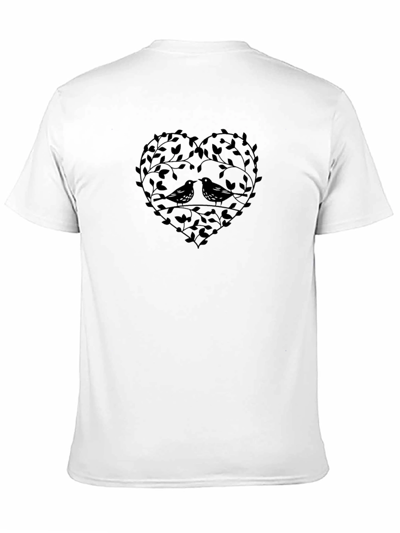 Love Birds Heart Tee - Stylish Graphic T-Shirt