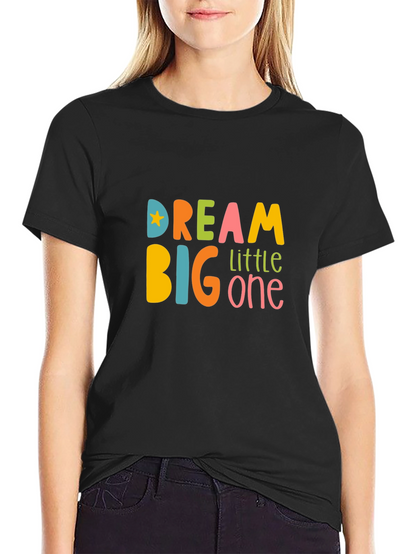 Dream Big Little One Graphic Tee - Black
