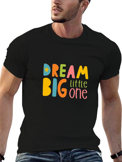 Dream Big Little One Graphic Tee - Black
