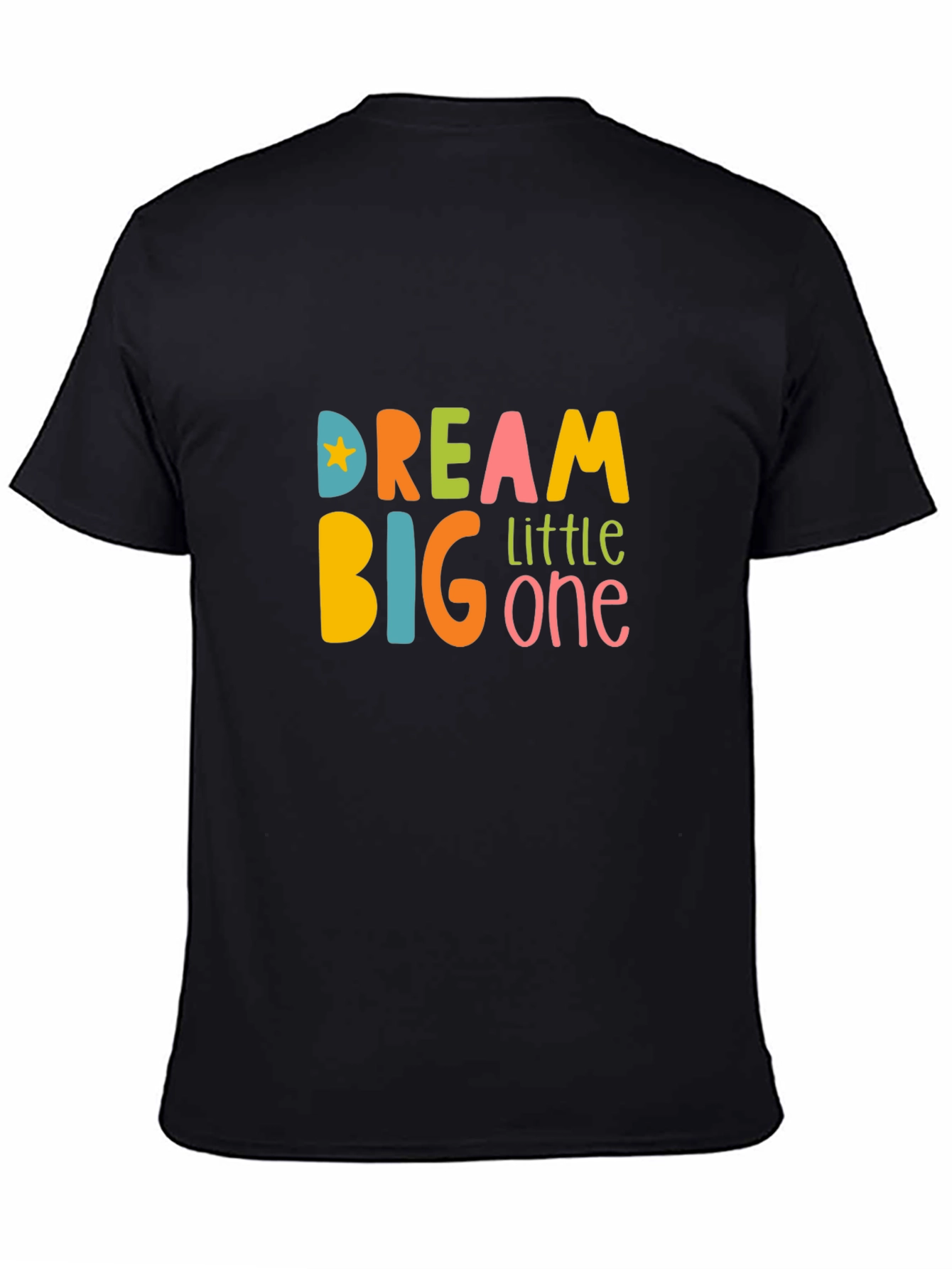 Dream Big Little One Graphic Tee - Black