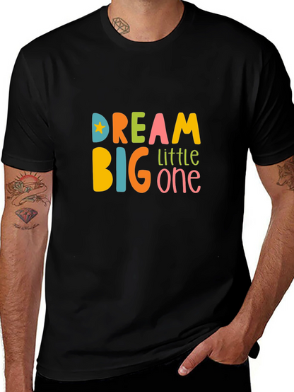 Dream Big Little One Graphic Tee - Black