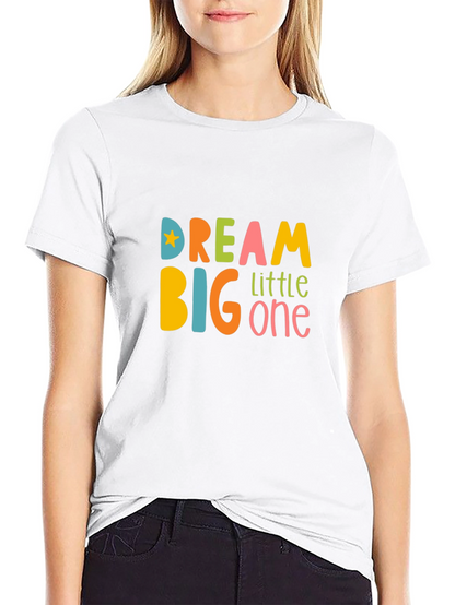 Dream Big Little One Graphic Tee - Black
