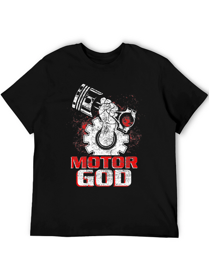 Motor God T-Shirt - Mechanic Gearhead Design