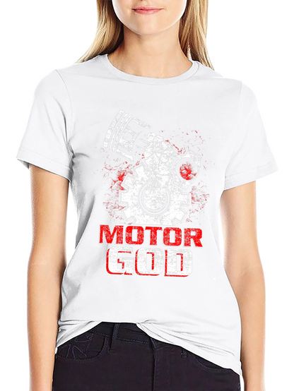 Motor God T-Shirt - Mechanic Gearhead Design