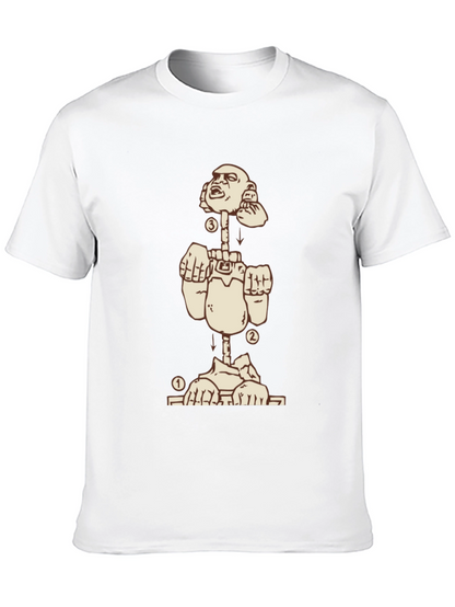 Deconstructed Man Graphic Tee - Black