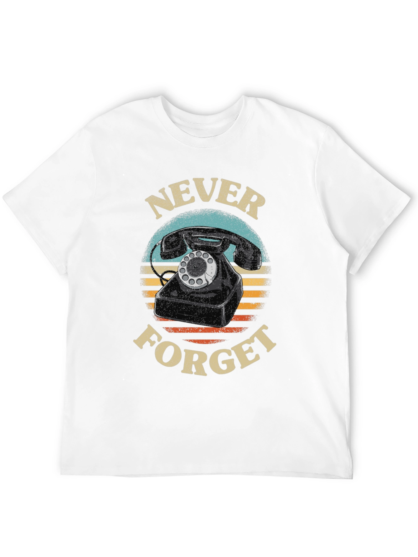 Never Forget Rotary Phone Graphic Tee
