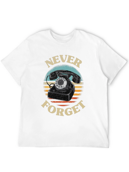 Never Forget Rotary Phone Graphic Tee