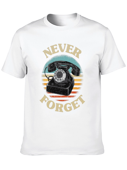 Never Forget Rotary Phone Graphic Tee
