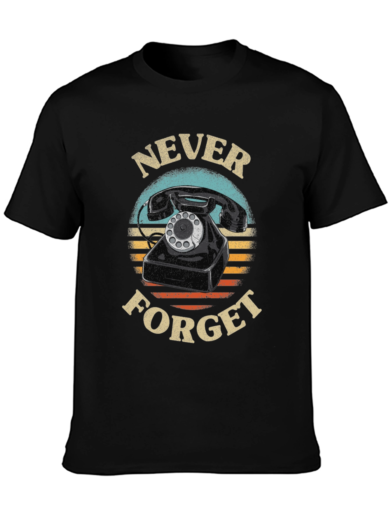Never Forget Rotary Phone Graphic Tee
