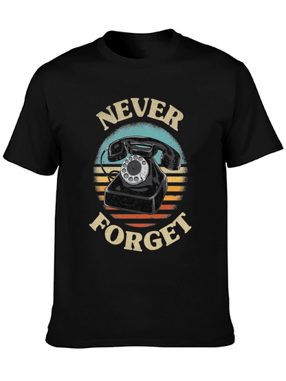 Never Forget Rotary Phone Graphic Tee
