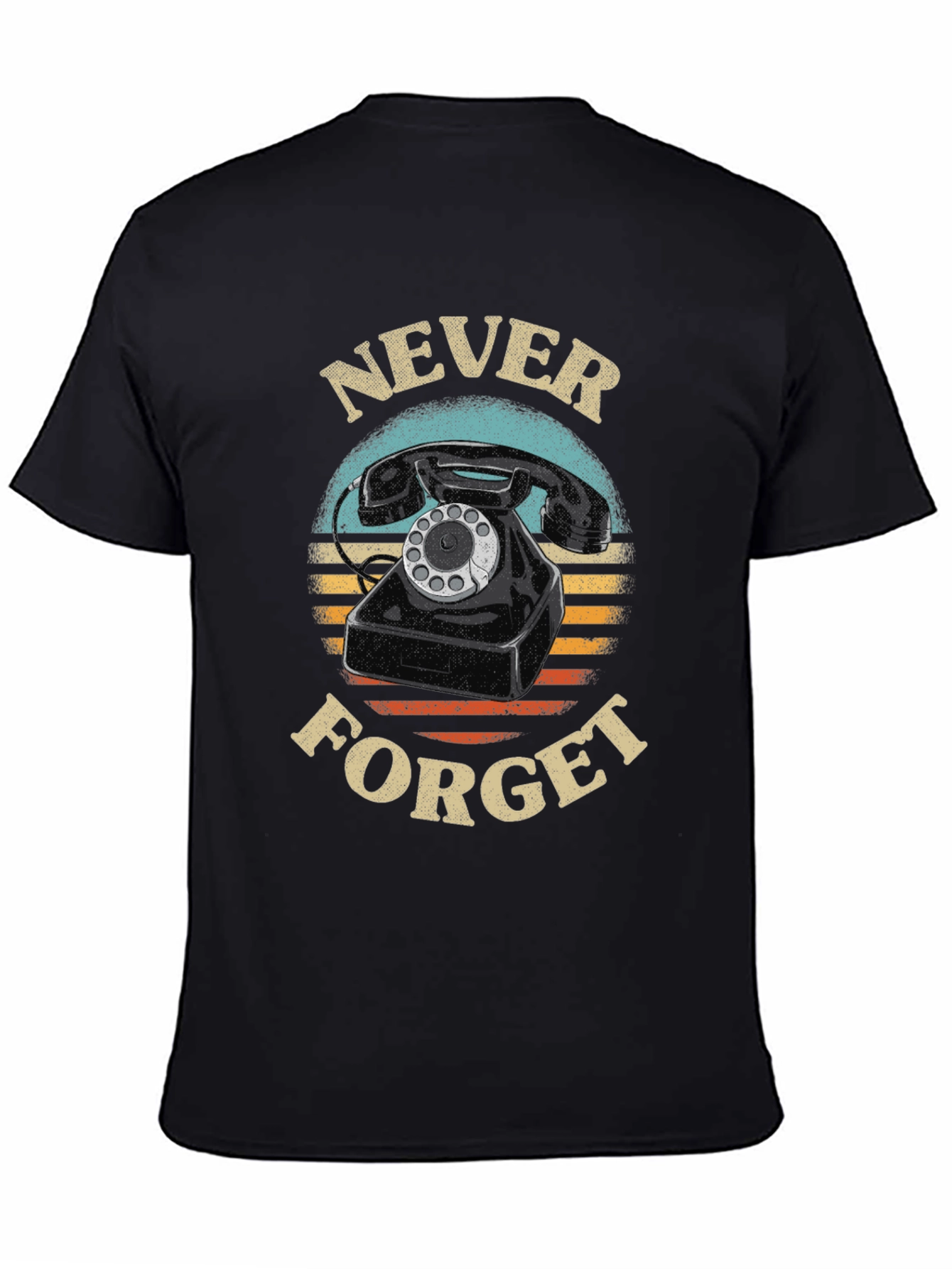 Never Forget Rotary Phone Graphic Tee