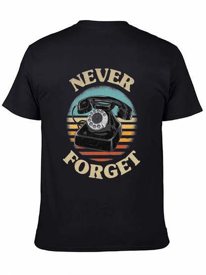 Never Forget Rotary Phone Graphic Tee