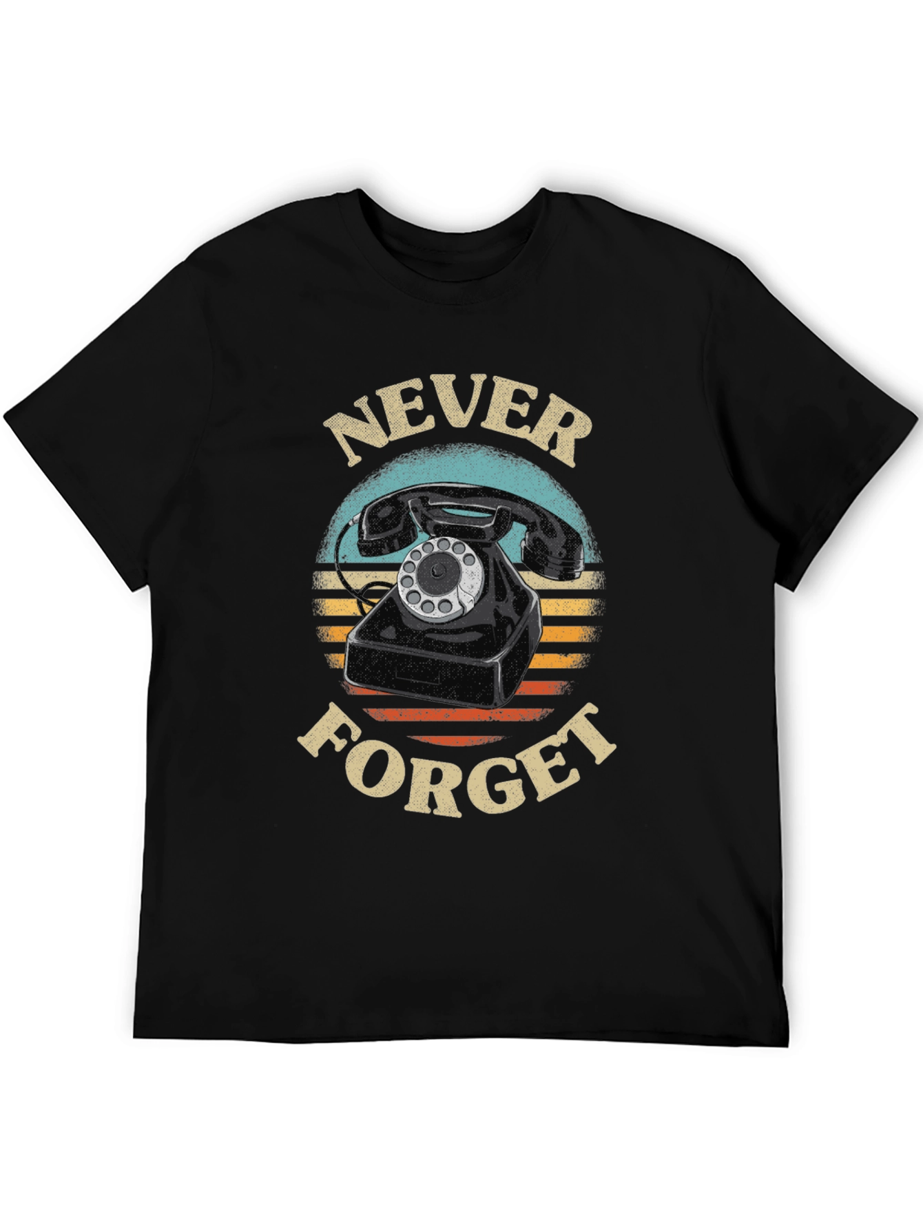 Never Forget Rotary Phone Graphic Tee