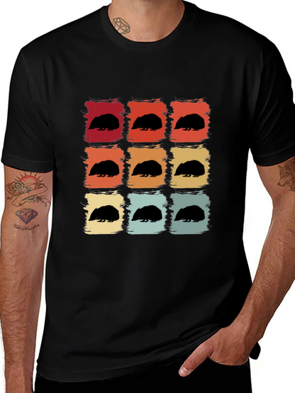 Retro Hedgehog T-Shirt - Cute Animal Tee