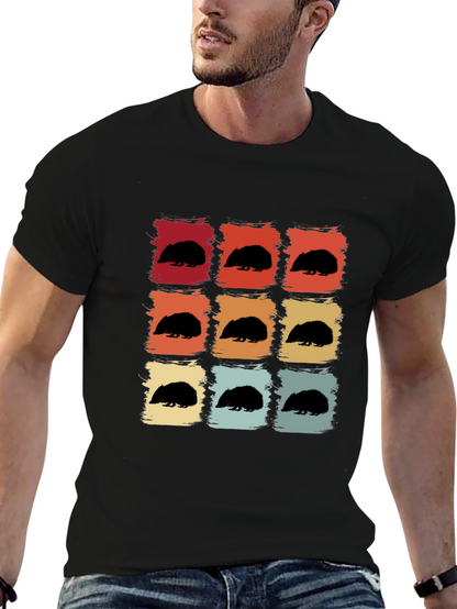 Retro Hedgehog T-Shirt - Cute Animal Tee