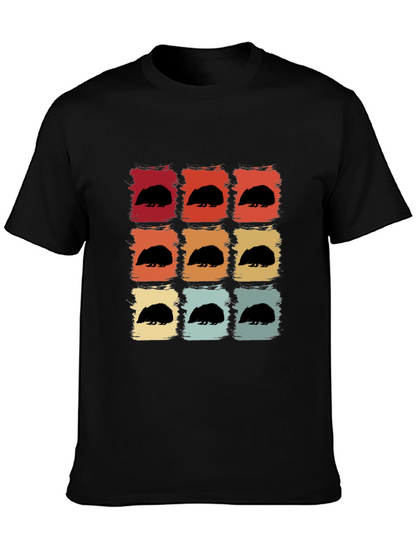 Retro Hedgehog T-Shirt - Cute Animal Tee
