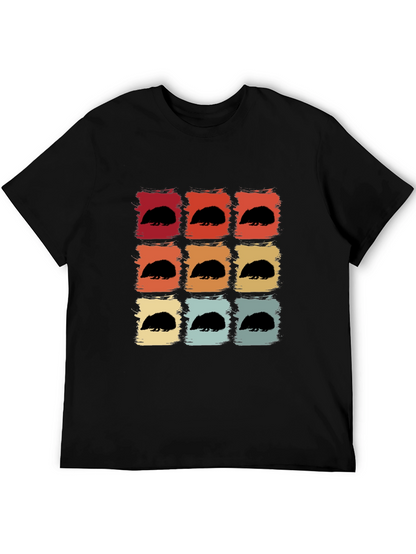 Retro Hedgehog T-Shirt - Cute Animal Tee