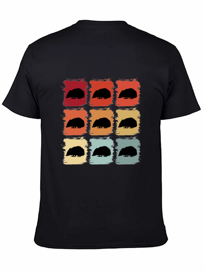 Retro Hedgehog T-Shirt - Cute Animal Tee