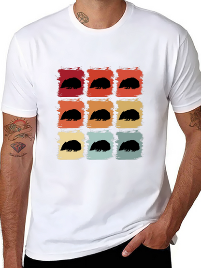 Retro Hedgehog T-Shirt - Cute Animal Tee